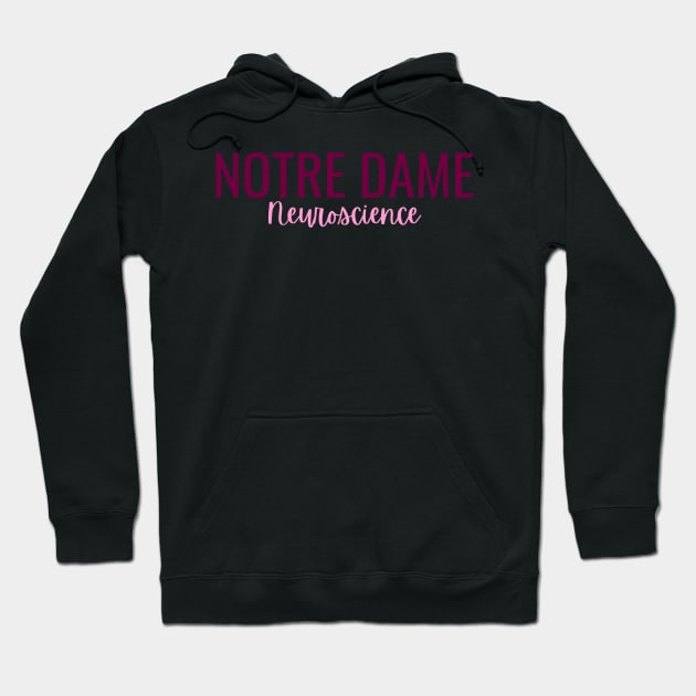 Notre Dame Neuroscience Hoodie by vickykuprewicz